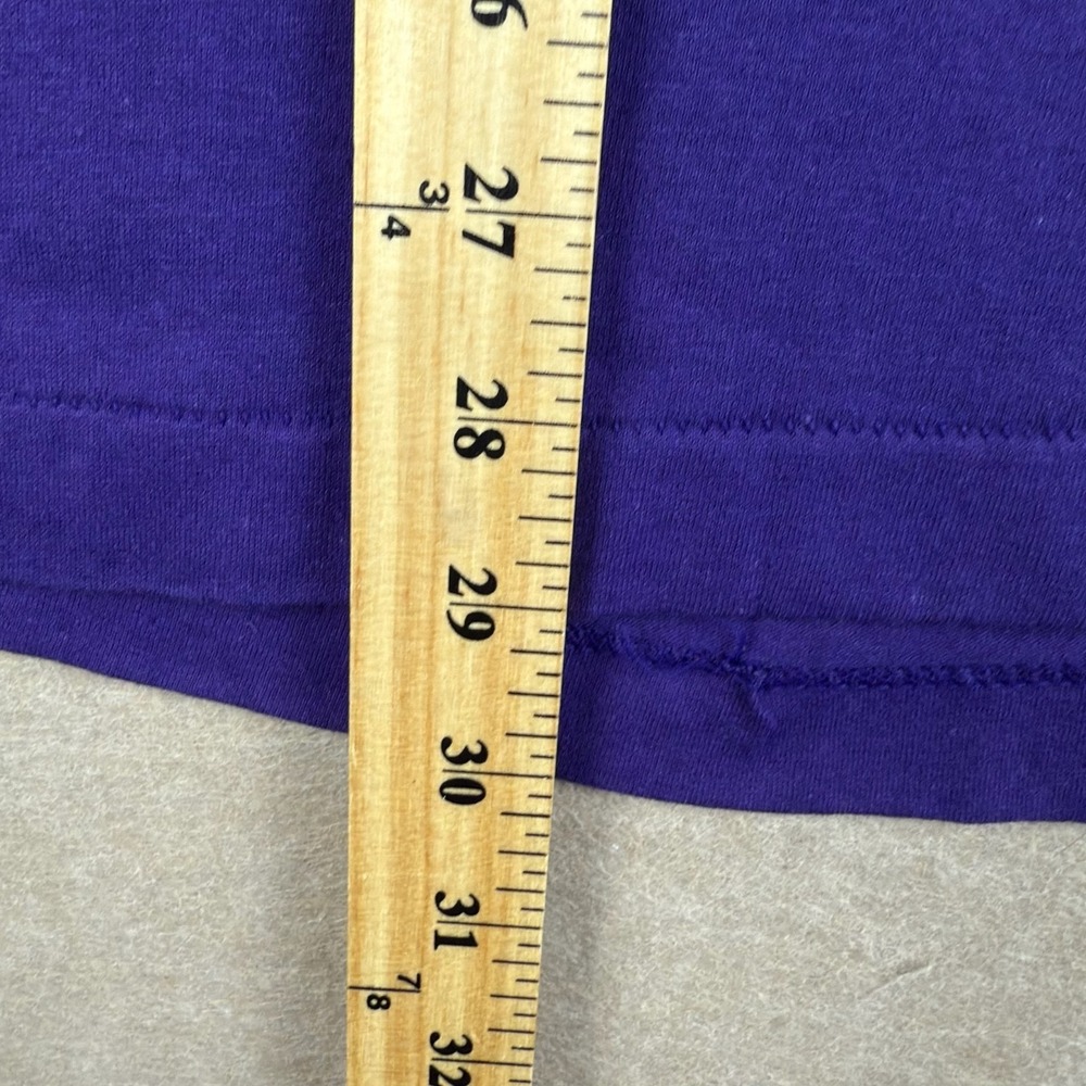 Vintage Minnesota Vikings NFL Single Stitch Tee Mens XL Purple USA‎ Made - Picture 6 of 7